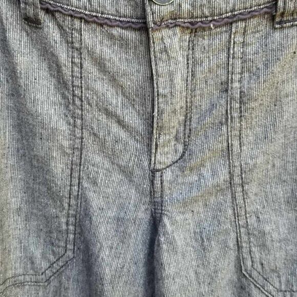 Pilcro & the Letterpress Linen Blend Gray Pants see measurements - Picture 4 of 12